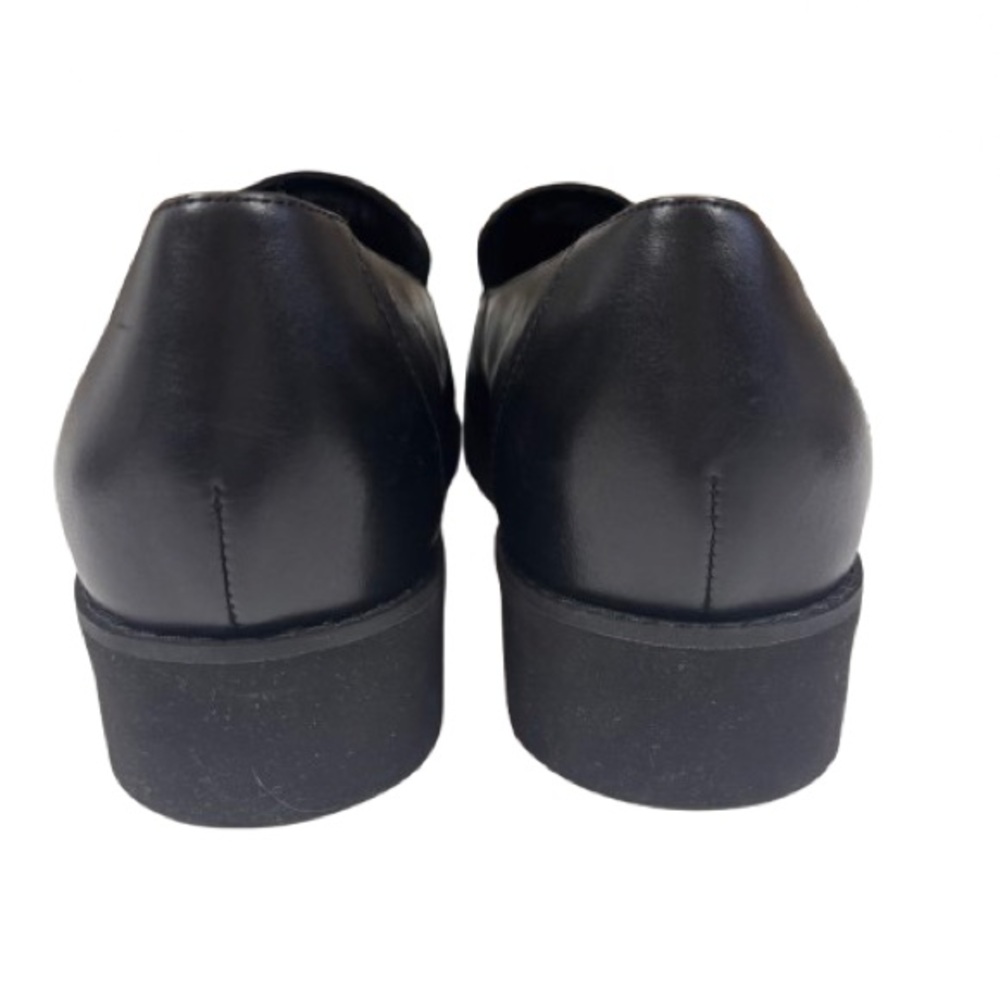 Vionic Kensley Black Leather Lug Sole Loafers Womens 9.5 Slip On Comfort NEW - Picture 3 of 11